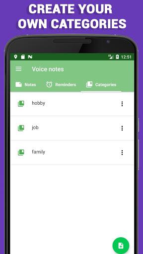 Voice notes - Image screenshot of android app
