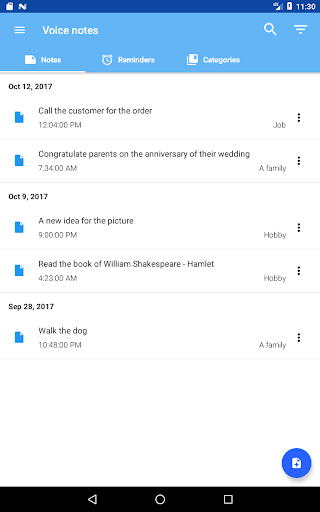 Voice notes - Image screenshot of android app