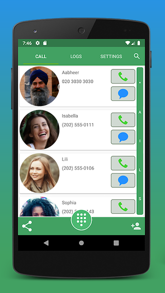 Contacts, Dialer and Phone - عکس برنامه موبایلی اندروید