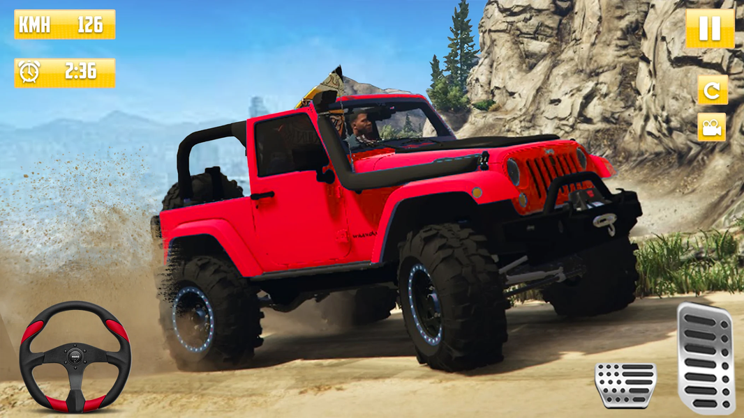 4x4 SUV driving simulator 2021 - Gameplay image of android game