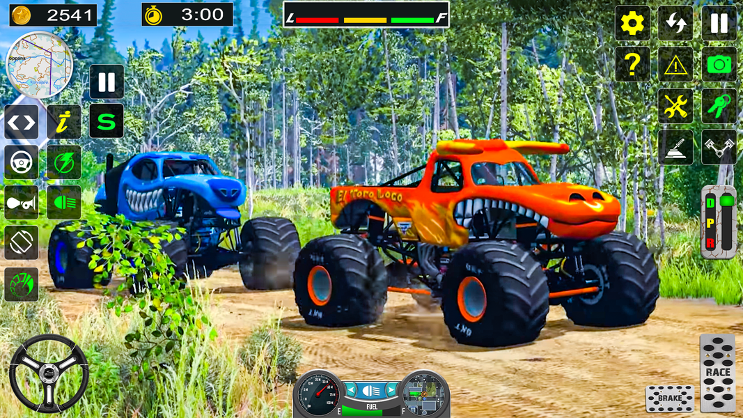 Monster Truck Offroad Racing - Gameplay image of android game