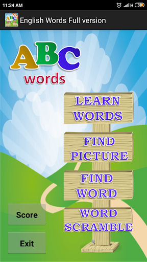 Kids English Words Vocabulary - Image screenshot of android app