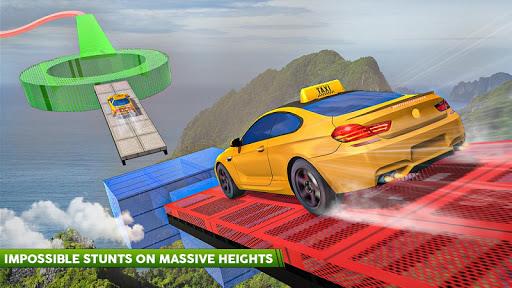 Real Taxi Car Stunts 3D: Impossible Ramp Car Stunt - Image screenshot of android app