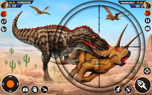 Dino Hunter Zoo Hunting Games - Gameplay image of android game