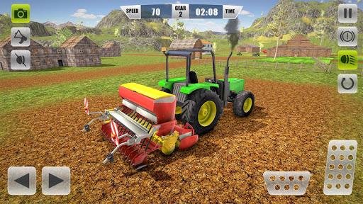 Harvest Tractor Farm Simulator - Gameplay image of android game