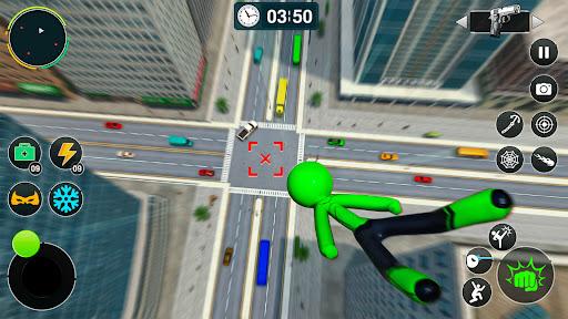 Flying Stickman Rope Hero Game - عکس بازی موبایلی اندروید