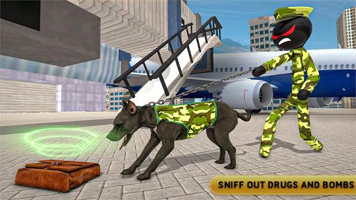 Stickman Army Dog Chase Crime Simulator - Image screenshot of android app