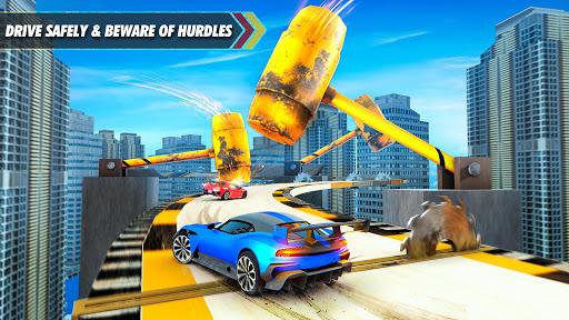 Stunt Car Driving Challenge - Impossible Stunts - Gameplay image of android game