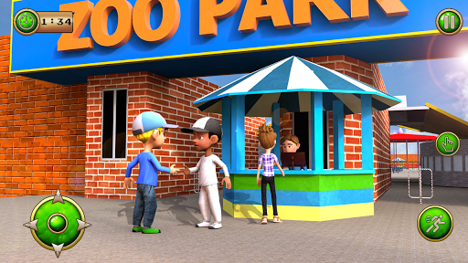 Wild Animal Virtual Zoo Park - Gameplay image of android game