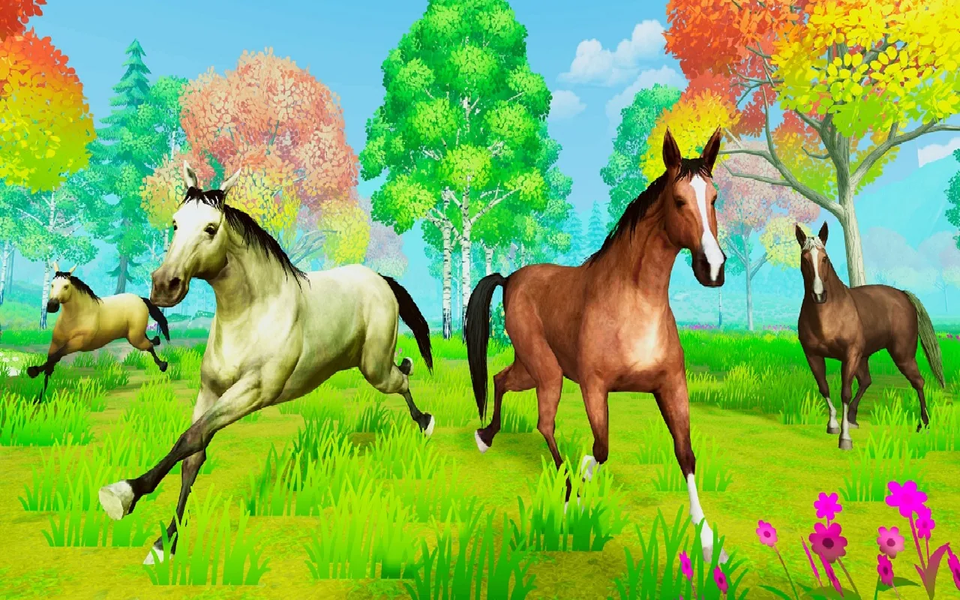 Wild Horse Simulator Game - عکس بازی موبایلی اندروید