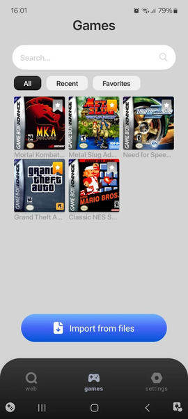 Retro Game Emulator - عکس برنامه موبایلی اندروید