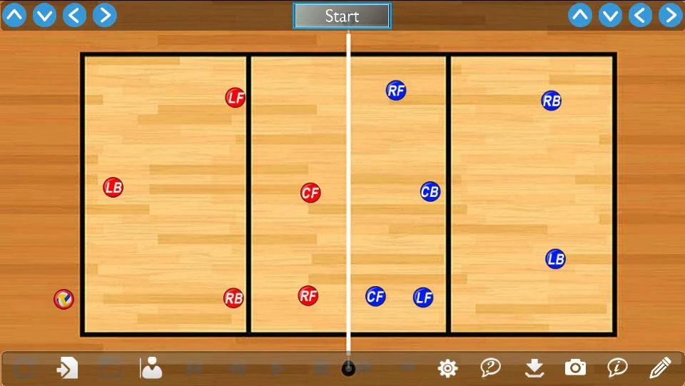 Volleyball Play Designer and C - Image screenshot of android app