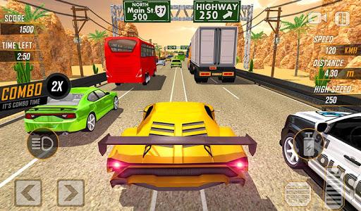 Racing in Highway Car ۳D Games - عکس بازی موبایلی اندروید