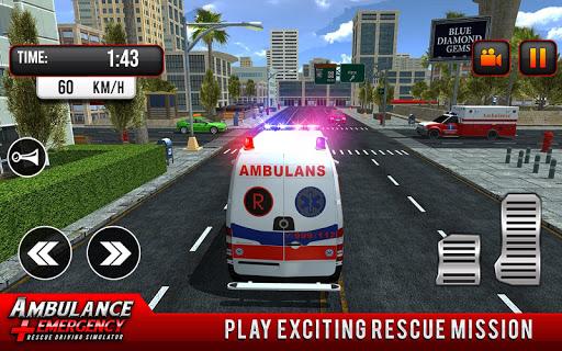 911 Ambulance City Rescue Game - Gameplay image of android game