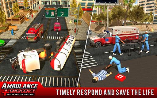 ۹۱۱ Ambulance City Rescue Game - عکس بازی موبایلی اندروید