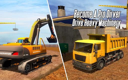 City Heavy Excavator Crane 3D - Gameplay image of android game