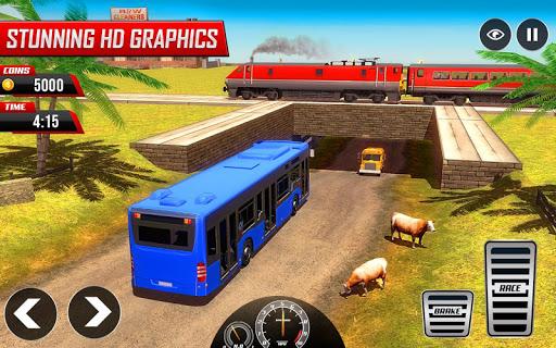 Offroad Tracks Bus Racing: Driving games - Gameplay image of android game