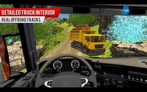 Mountain Offroad Truck Driving - Gameplay image of android game