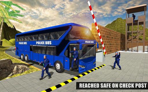 US Police Bus Simulator Game - Gameplay image of android game