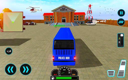 US Police Bus Simulator Game - Gameplay image of android game