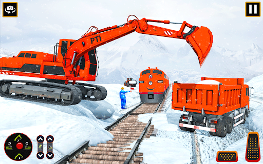 Snow Excavator Simulator Game - Image screenshot of android app