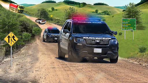 Police Car Thief Chase Sim - Image screenshot of android app