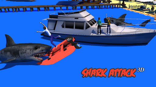 Shark Attack 3D Simulator - Gameplay image of android game