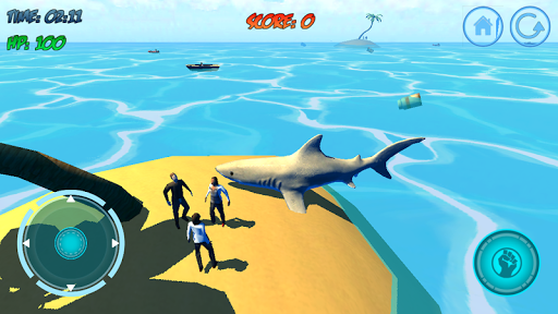 Shark Attack 3D Simulator - عکس بازی موبایلی اندروید