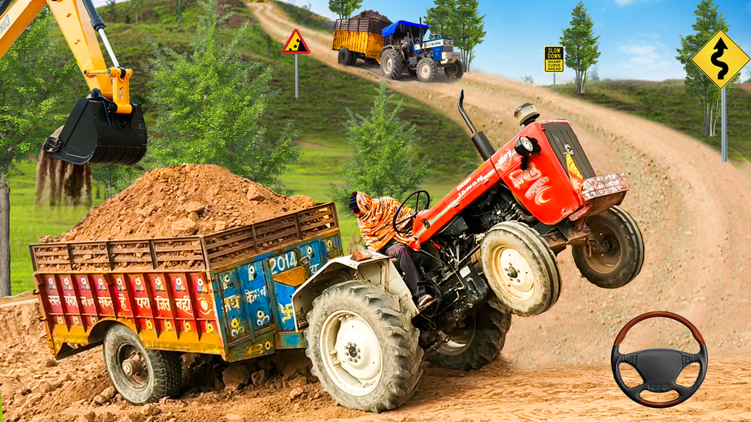 Tractor Trolley: Heavy Load 22 - Gameplay image of android game