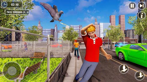 Flying Bird Pigeon Simulator - Gameplay image of android game