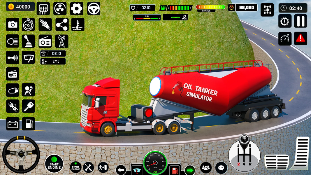Oil Tanker Truck: Truck Games - Gameplay image of android game