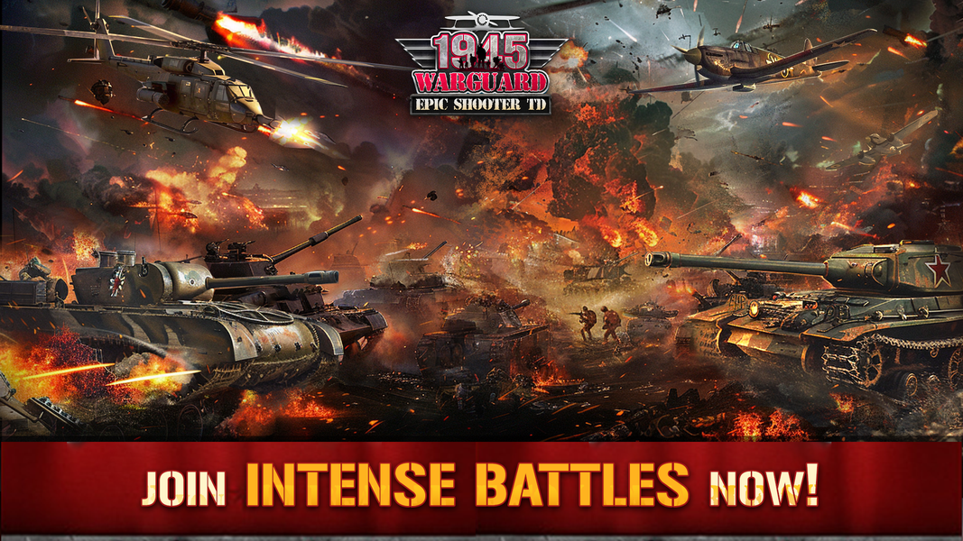 1945 WarGuard: Sky Shooter - Gameplay image of android game