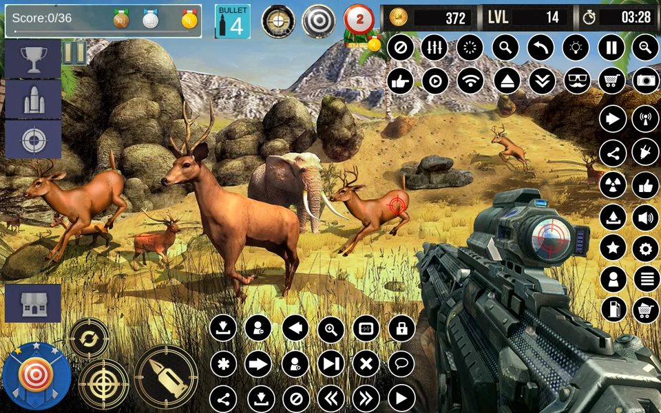Deer Hunting GunGames Shooting - Gameplay image of android game