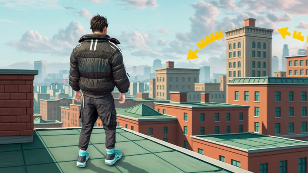 Going Up Jump Parkour Rooftop - عکس بازی موبایلی اندروید