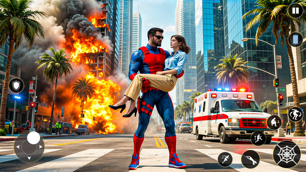 Spider Fight 3D Hero Game - Gameplay image of android game