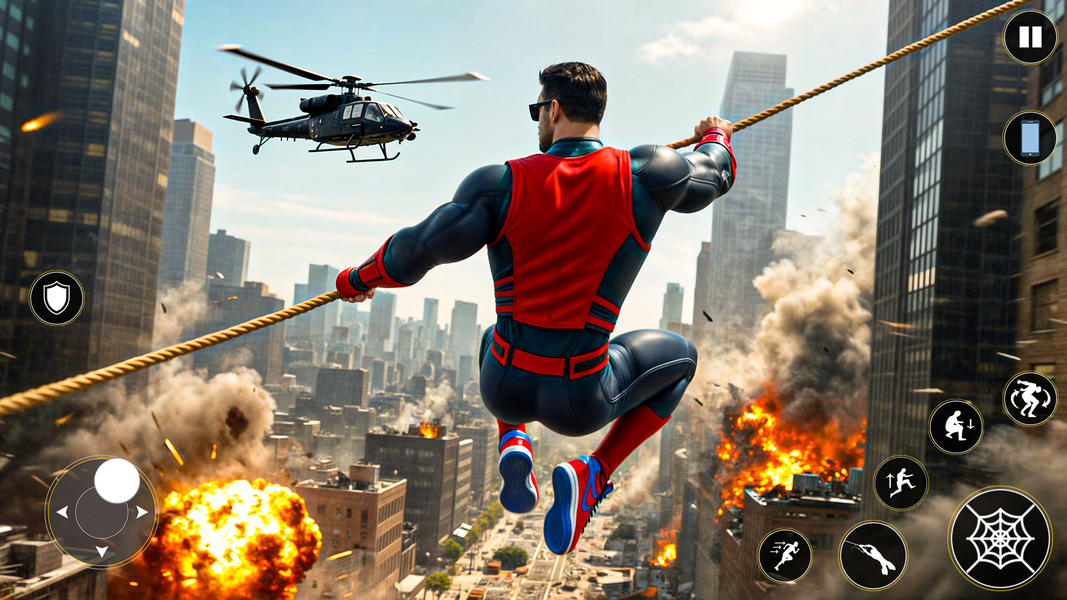 Spider Fight 3D Hero Game - Gameplay image of android game