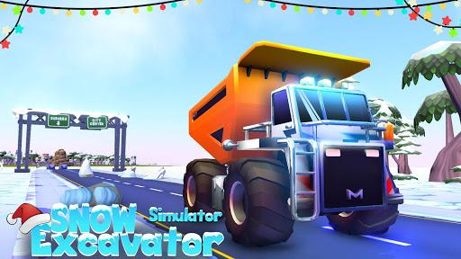 Snow Excavator Truck Simulator - Gameplay image of android game