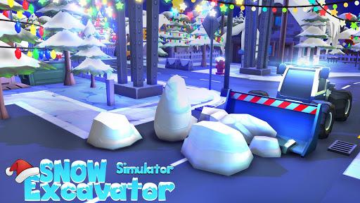 Snow Excavator Truck Simulator - Gameplay image of android game
