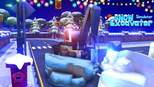 Snow Excavator Truck Simulator - Gameplay image of android game