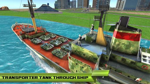 Army Tank Transport Truck Game - Gameplay image of android game