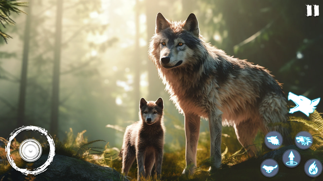 Wild Wolf Games - Animal Games - Gameplay image of android game
