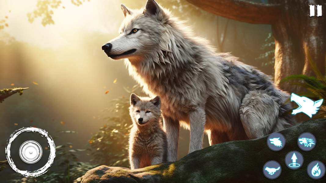 Wild Wolf Games - Animal Games - Gameplay image of android game