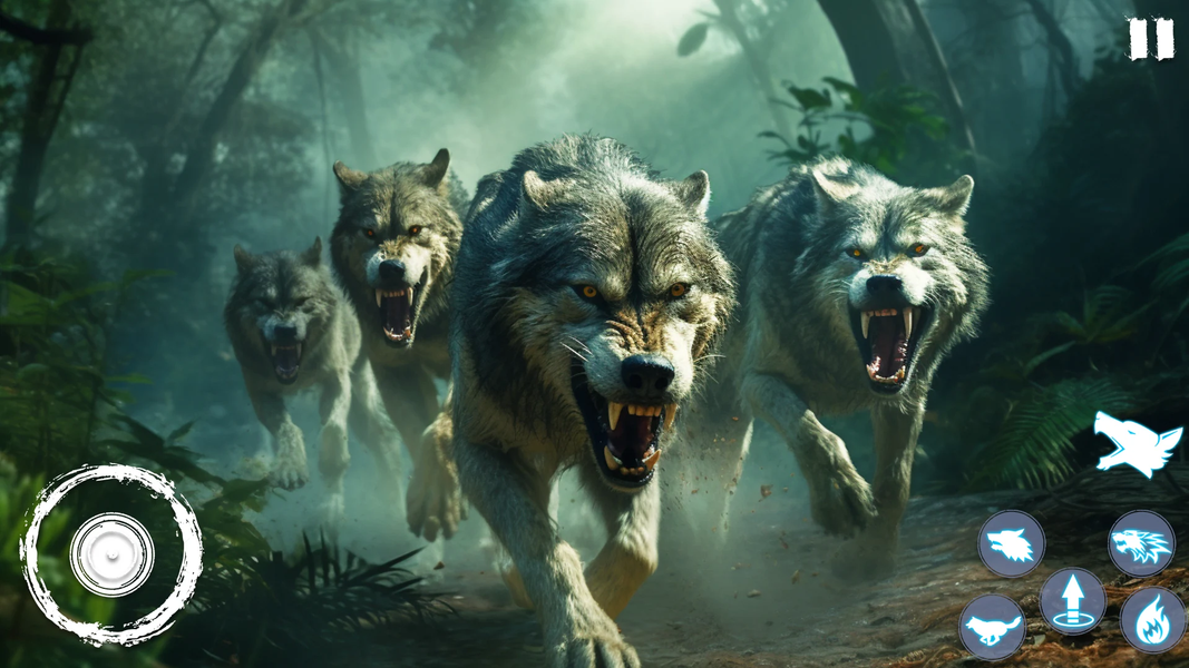 Wild Wolf Games - Animal Games - Gameplay image of android game