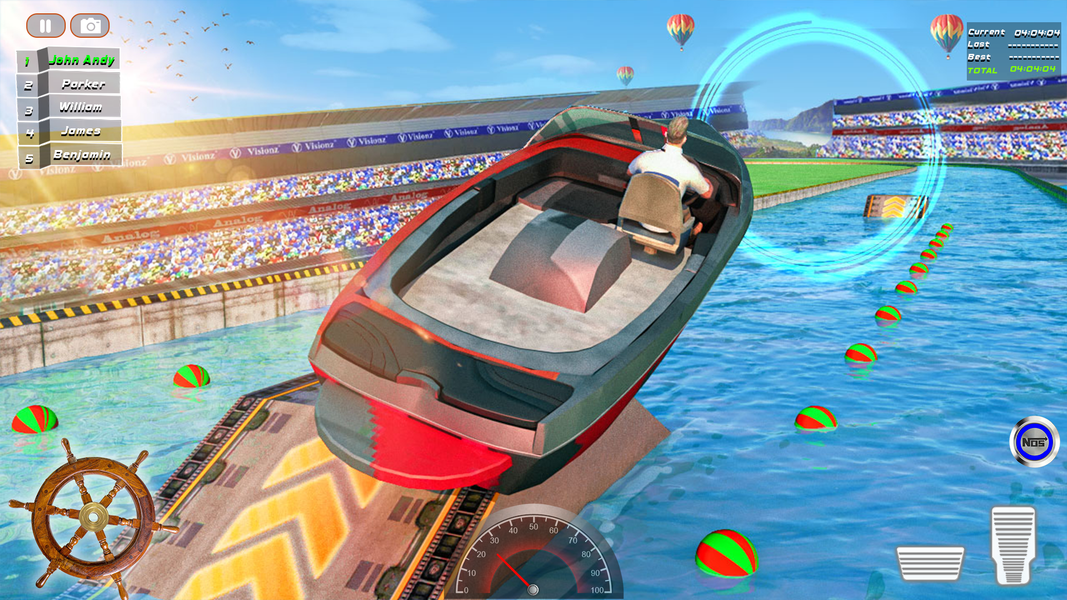 Jet Ski Boat Racing Water Game - Gameplay image of android game