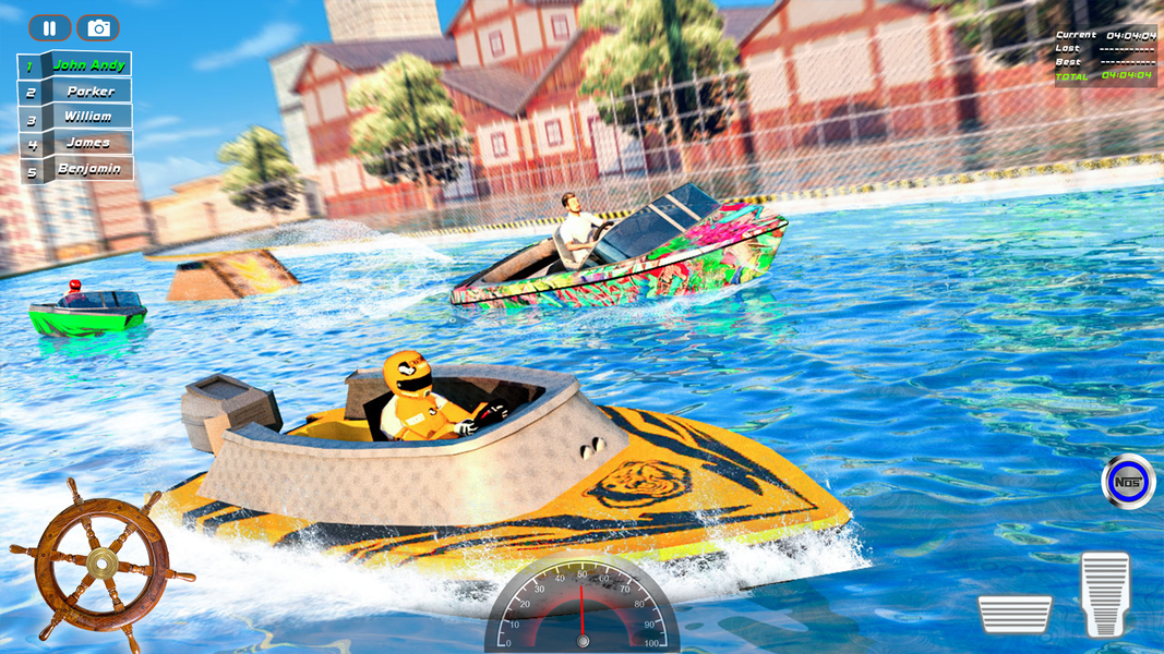 Jet Ski Boat Racing Water Game - Gameplay image of android game