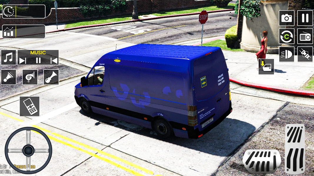 Cash Transport Van Driving - Gameplay image of android game