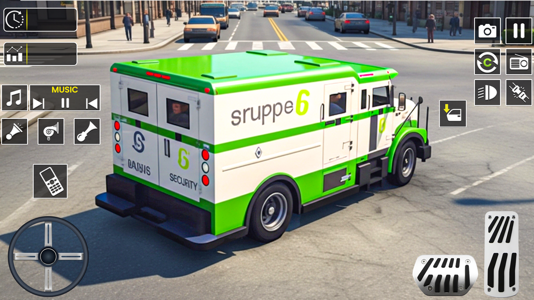 Cash Transport Van Driving - عکس بازی موبایلی اندروید