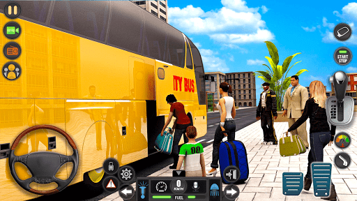 US Bus Driving Game Bus Sim - عکس بازی موبایلی اندروید
