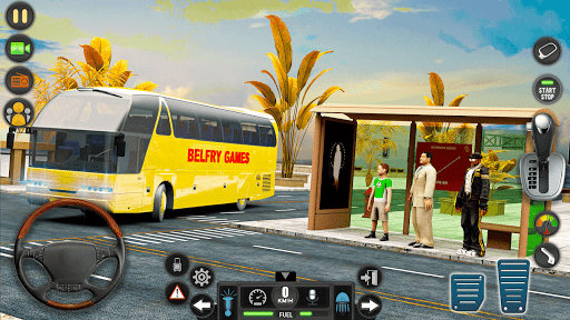 US Bus Driving Game Bus Sim - عکس بازی موبایلی اندروید