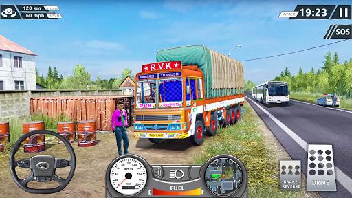 Indian Truck Game Truck Sim - Gameplay image of android game